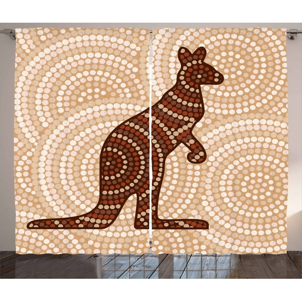 Aboriginal Dot Art Kangroo Coffee Mug